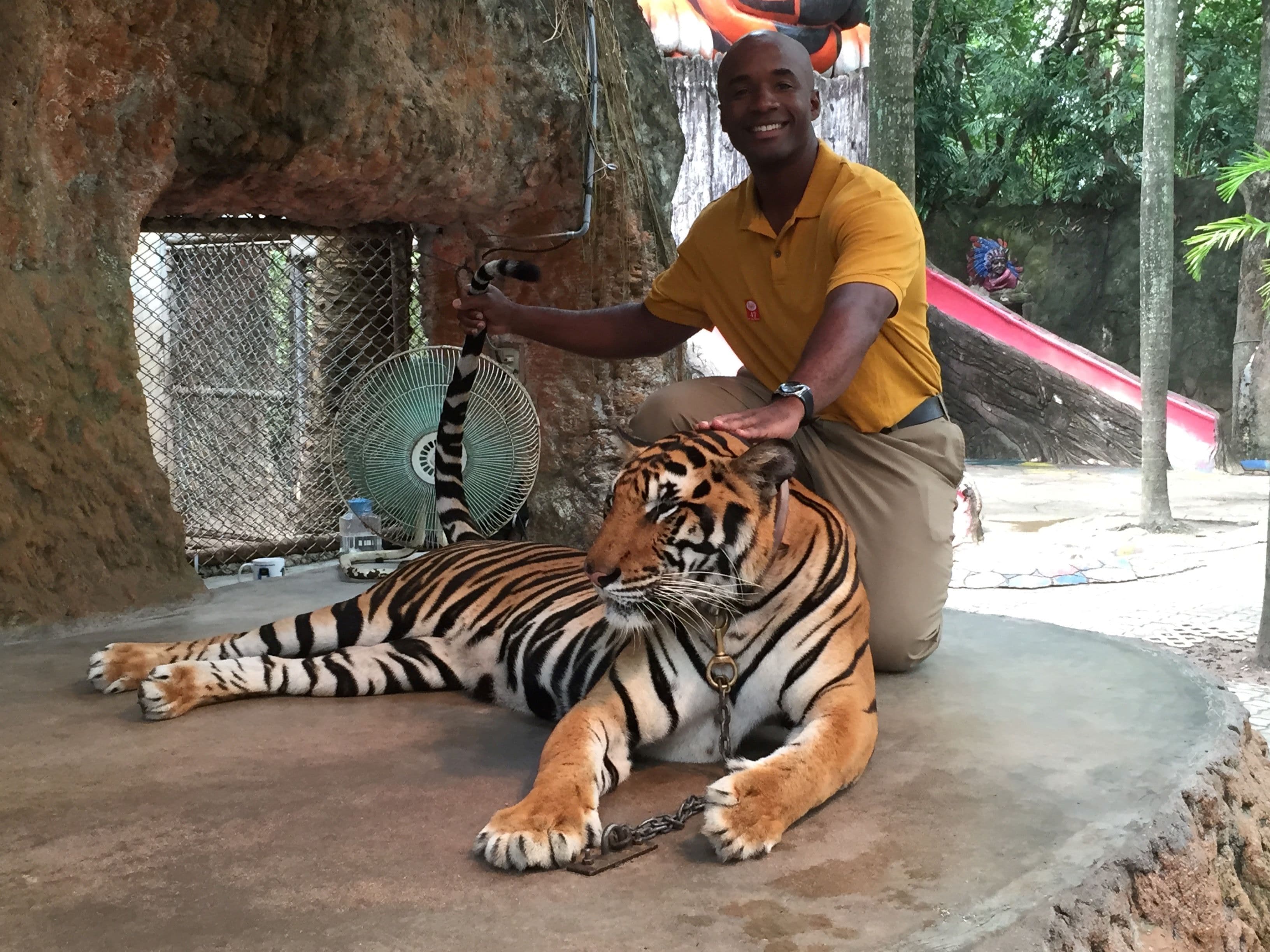 Walter with colleagues at a networking event